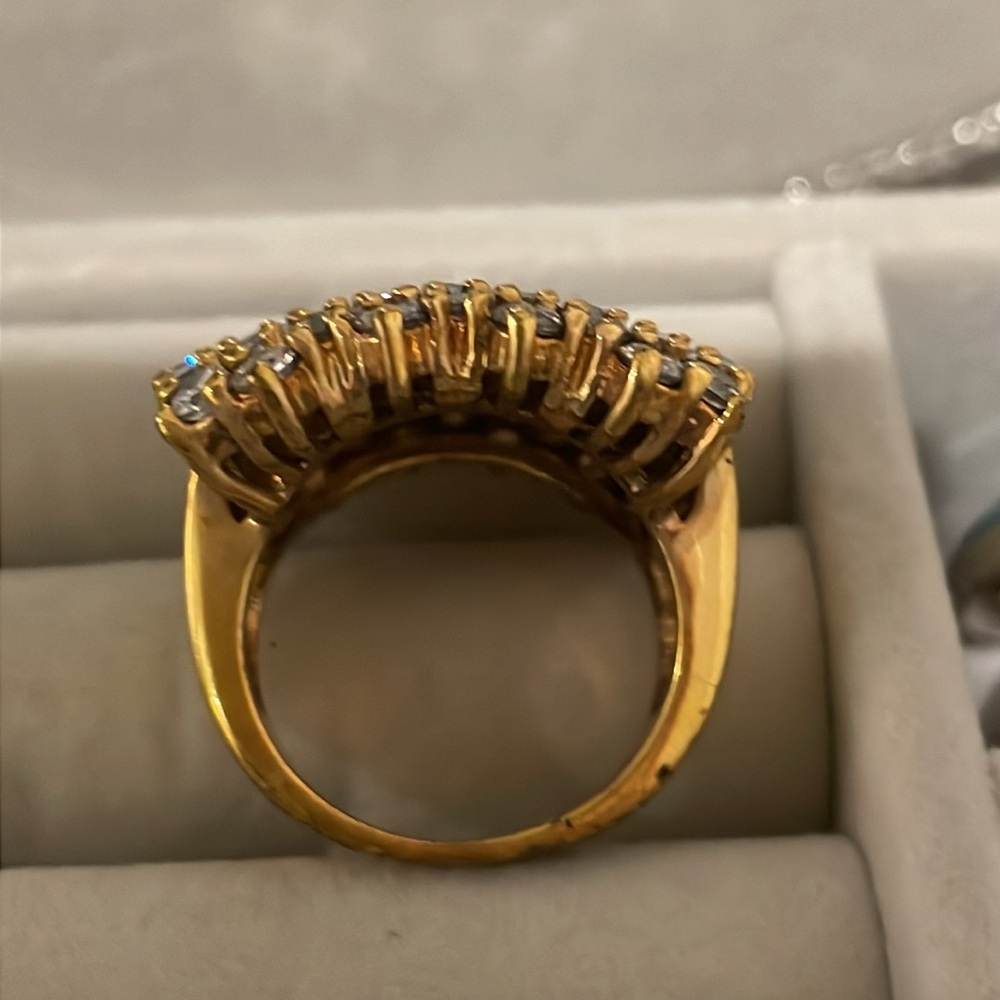 Multi Crystal Statement/Cocktail Ring - image 2